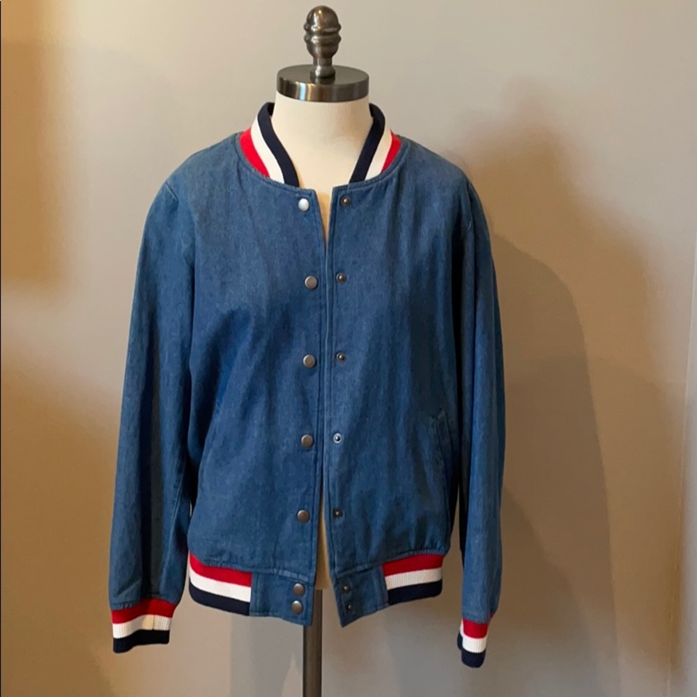 Marine Layer Lux Bomber Denim Jacket